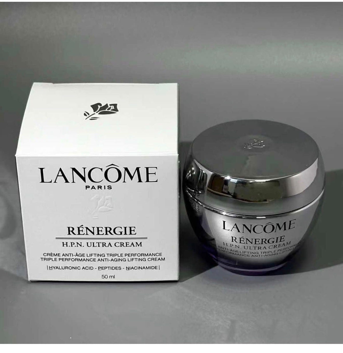 Lancôme Rénergie HPN 300 Peptide Cream, Lancome Renergie HPN Cream, Lancome peptide cream, Renergie HPN 50ml, Lancome 1.7 oz face cream, anti aging face cream, peptide moisturizer, luxury skincare, Lancome facial moisturizer, firming face cream