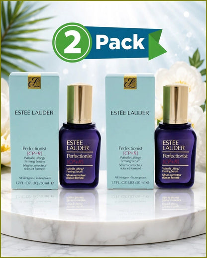 Estée Lauder Perfectionist CP+R, Perfectionist CP+R Serum, Estée Lauder Wrinkle Serum, Estée Lauder Firming Serum, Anti Aging Face Serum, Wrinkle Lifting Serum, Estée Lauder Serum 1.7 oz, Estée Lauder Pack of 2, Facial Serum, Luxury Skincare