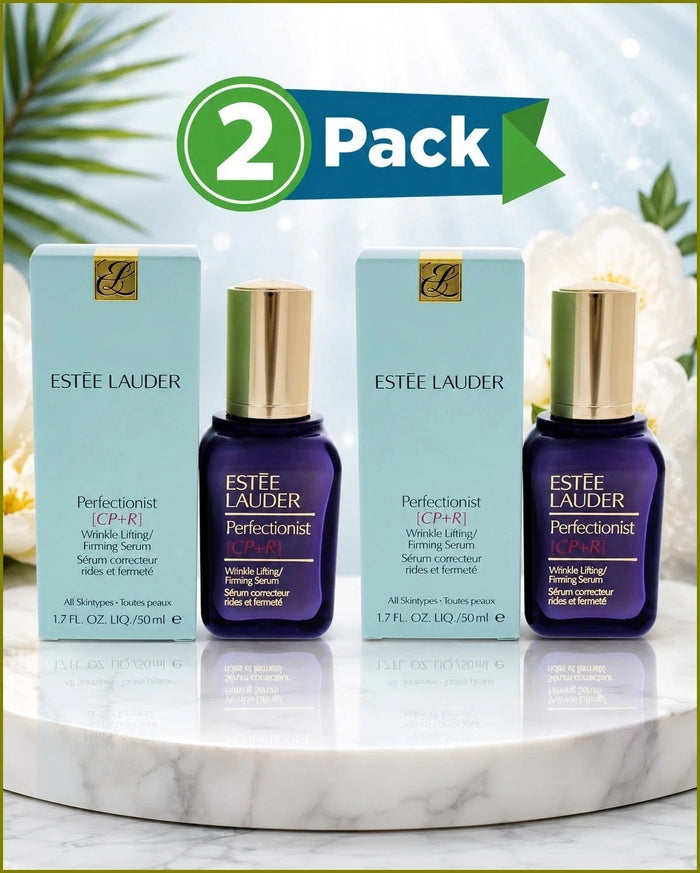 Estée Lauder Perfectionist CP+R, Perfectionist CP+R Serum, Estée Lauder Wrinkle Serum, Estée Lauder Firming Serum, Anti Aging Face Serum, Wrinkle Lifting Serum, Estée Lauder Serum 1.7 oz, Estée Lauder Pack of 2, Facial Serum, Luxury Skincare