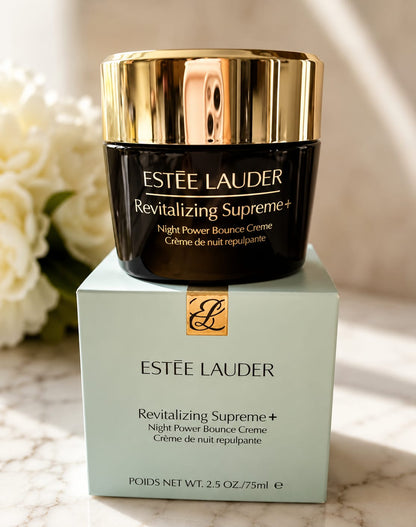 Estée Lauder Revitalizing Supreme Plus, Revitalizing Supreme Night Cream, Estée Lauder night moisturizer, Estée Lauder facial cream, Revitalizing Supreme+ Creme 50ml, Estée Lauder 50ml cream, luxury skincare, nighttime moisturizer, anti-aging skincare, Estée Lauder skincare