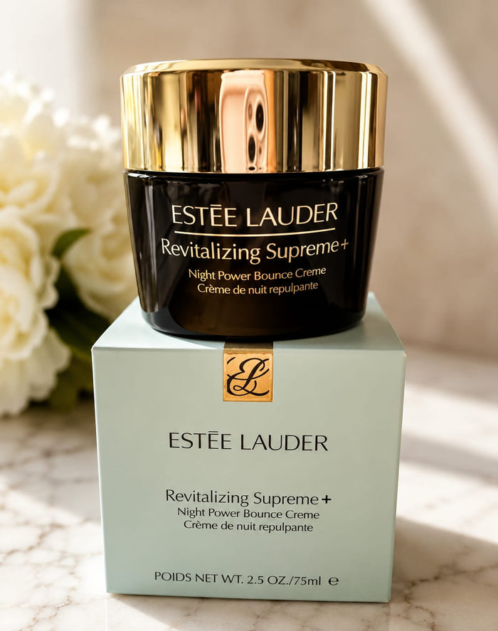 Estée Lauder Revitalizing Supreme Plus, Revitalizing Supreme Night Cream, Estée Lauder night moisturizer, Estée Lauder facial cream, Revitalizing Supreme+ Creme 50ml, Estée Lauder 50ml cream, luxury skincare, nighttime moisturizer, anti-aging skincare, Estée Lauder skincare