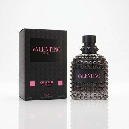 Valentino Uomo Born in Roma Extrados, Valentino Uomo Extrados Parfum, Valentino Born in Roma for Men, Valentino men's perfume, Valentino men's fragrance, Born in Roma Extrados 100ml, Born in Roma Extrados 3.4 oz, men's Parfum, luxury men's fragrance, designer perfume for men