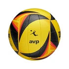 Wilson AVP OPTX, Wilson beach volleyball, AVP OPTX volleyball, official game volleyball, yellow black volleyball, outdoor beach volleyball, Wilson volleyball, beach volleyball ball, competitive volleyball, volleyball training ball, AVP volleyball