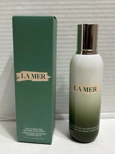 La Mer The Hydrating Infused Emulsion, La Mer moisturizer, La Mer face emulsion, La Mer Hydrating Emulsion 125ml, La Mer 4.2 oz, luxury facial moisturizer, hydrating face cream, premium skincare, La Mer skincare, facial hydration